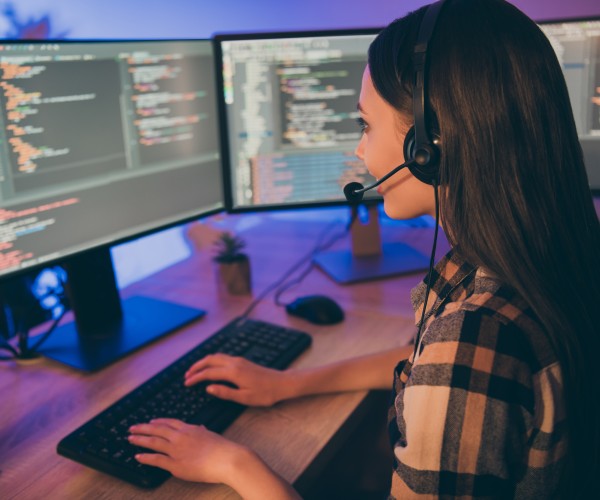 Tech women working on a system